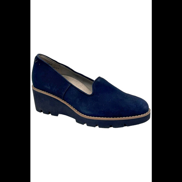 Vionic Water Repellent Wedges Willa Wedge Navy - Medium - Picture 4 of 6